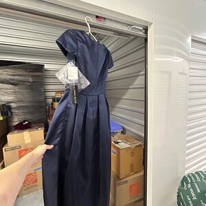 ALFRED SUNG Deep Blue Maxi Dress